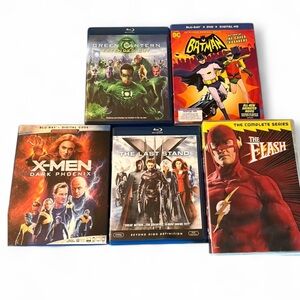 Superhero Movie Lot Marvel + DC Blu-ray Batman, X-Men, Flash, Green Lantern